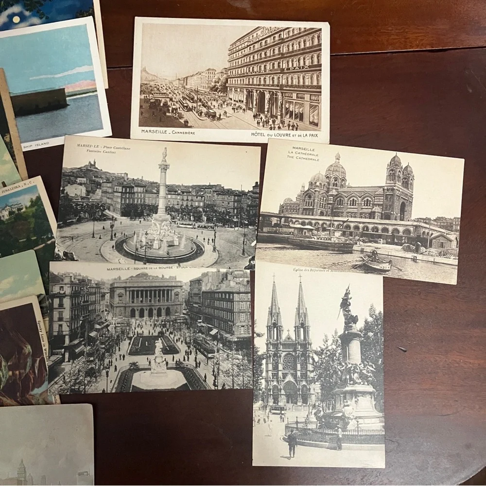 Lot of 20 Vintage / Antique Postcards America, Mexico, & France Scrapbook Crafts